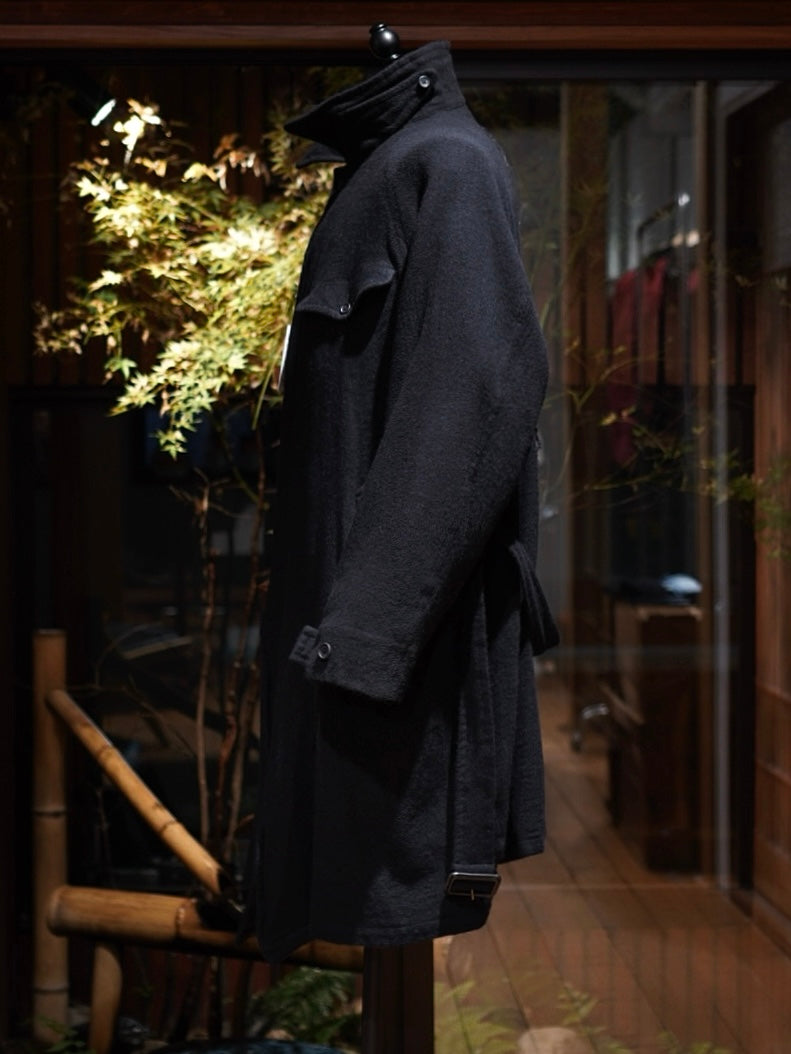 WASHED WOOL / BELTED COAT