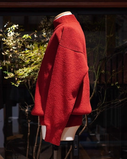 GOB SWEATER / HARD TWISTED SHETLAND WOOL