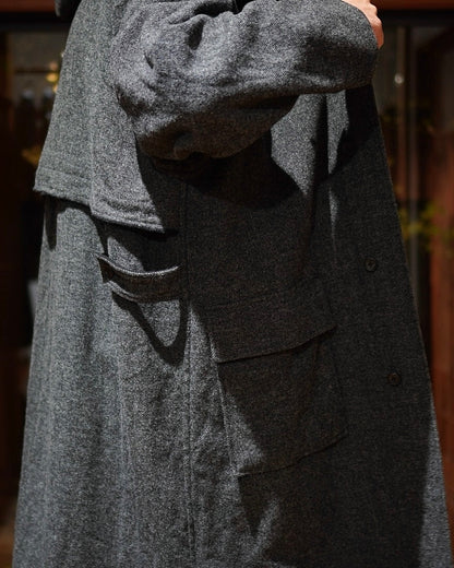 WOOL HERRINGBONE / PARKA COAT